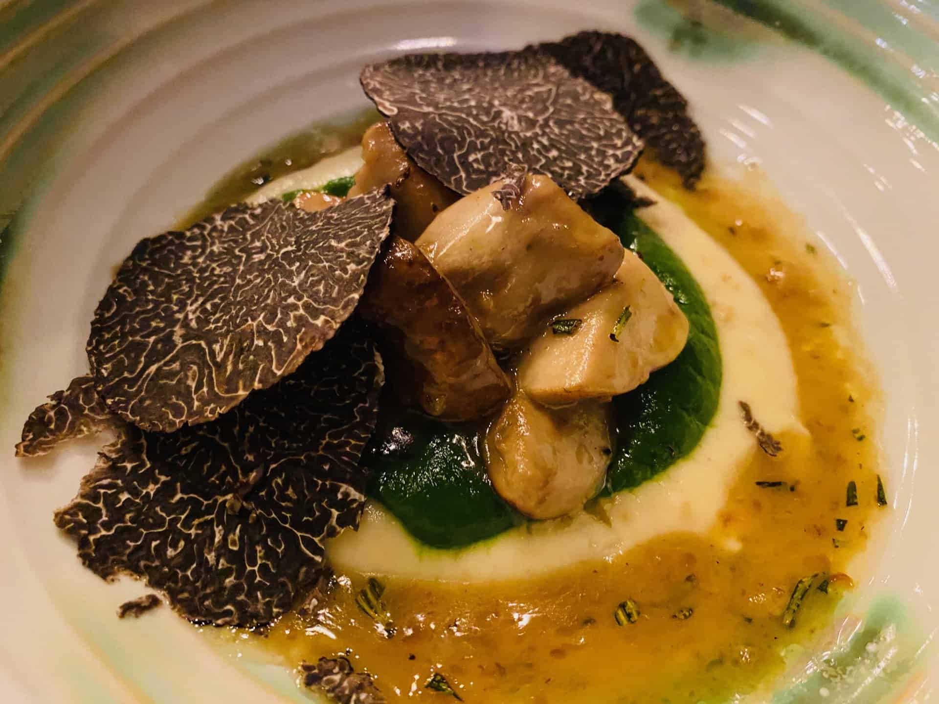 Porcini mushrooms with truffle at FG