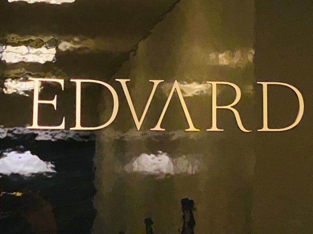 Edvard Michelin star restaurant in Vienna.