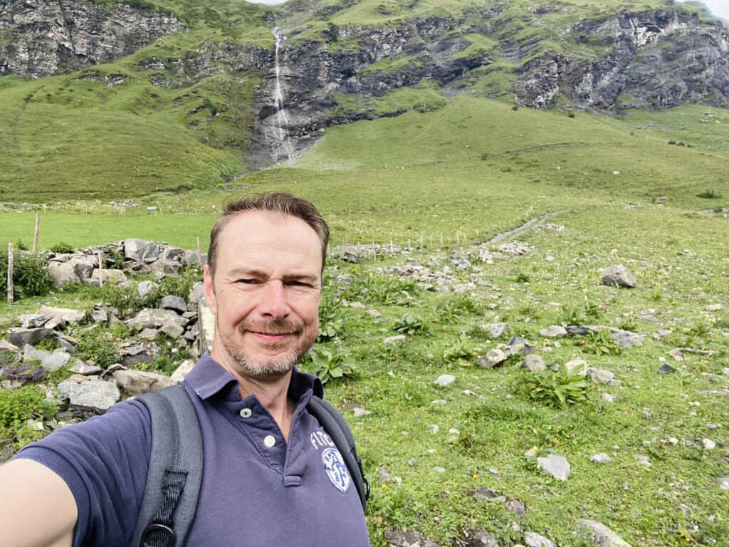 View of one of the waterfalls