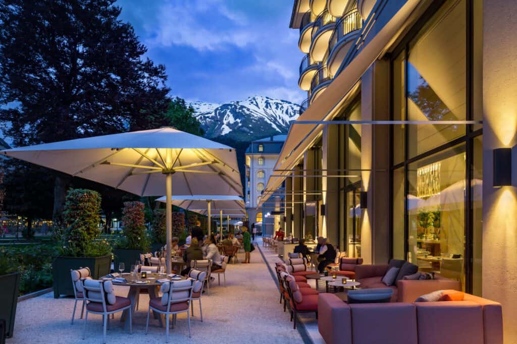Terrace Kempinski Palace Engelberg