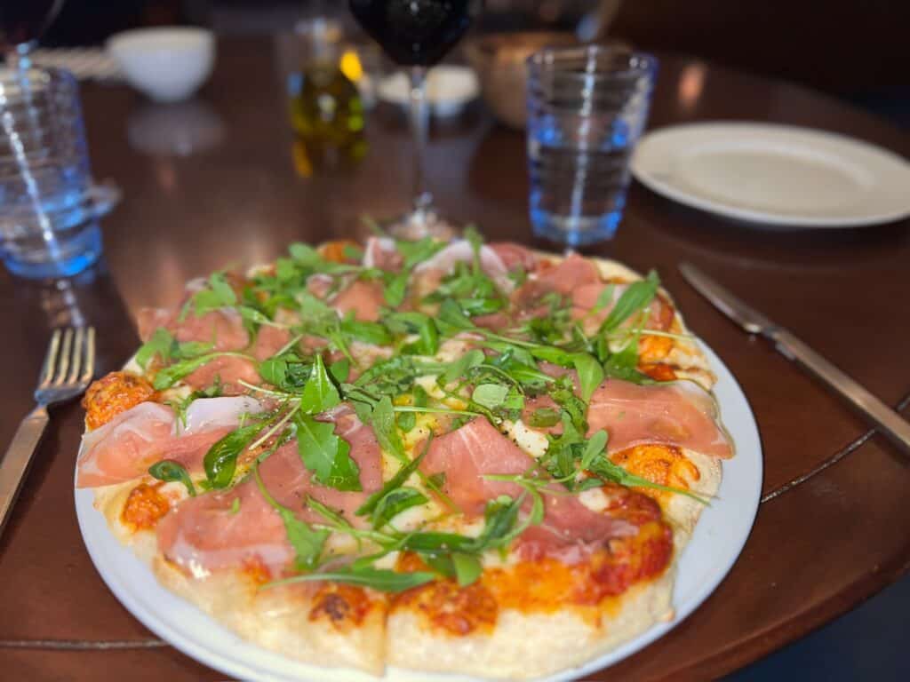 Pizza at Alain Ducasse