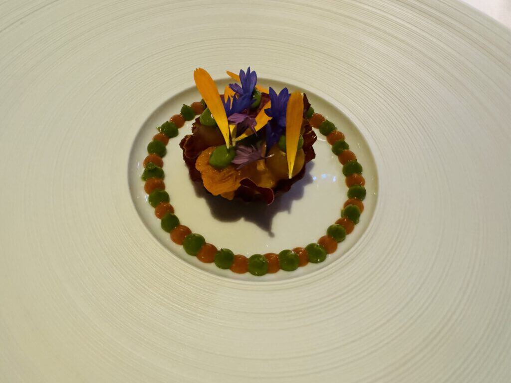 Dish with tomato