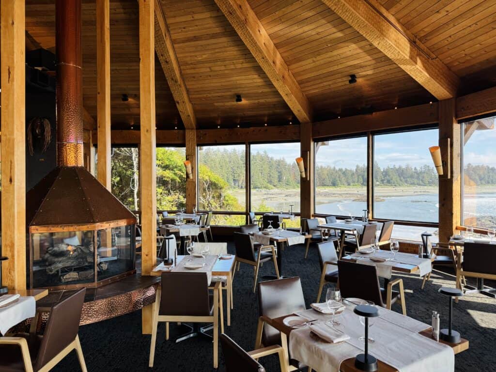 View from the restaurant