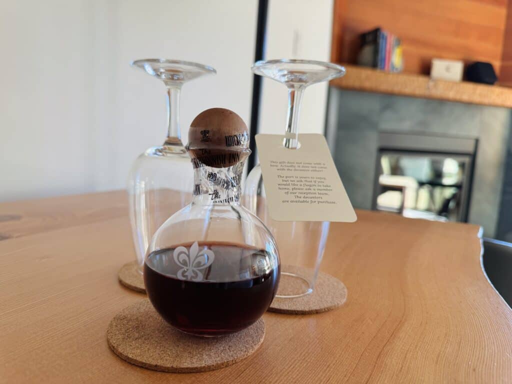Port as welcome gift