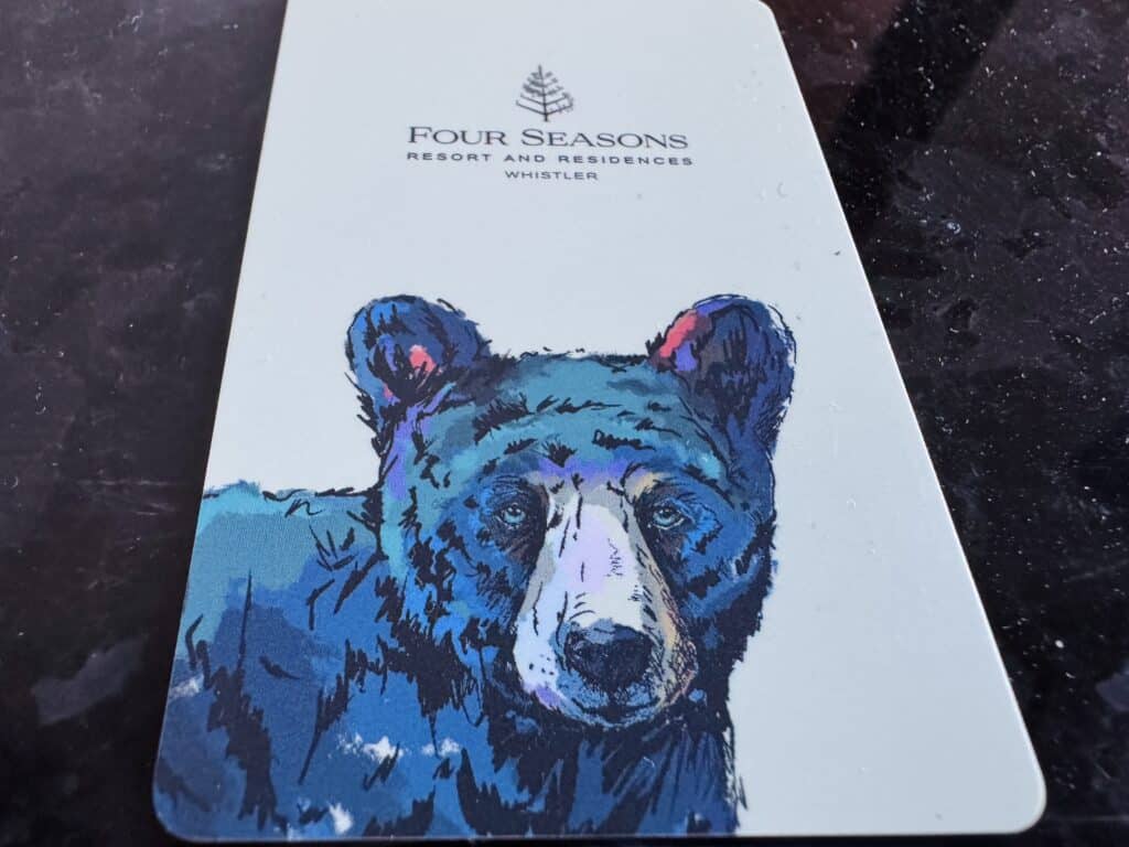 Room key Four Seasons Whistler